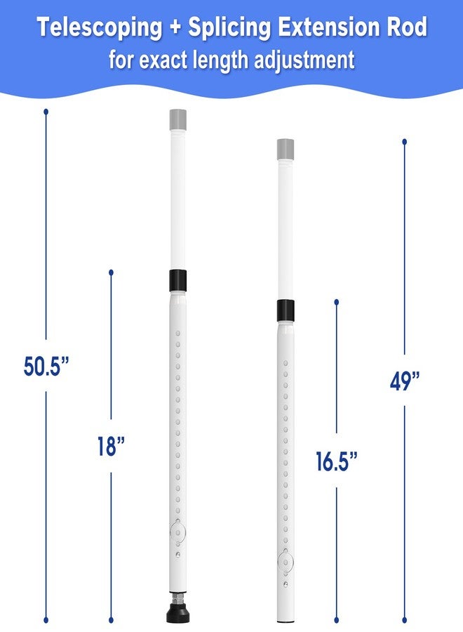 DEROFIT قضيب أمان للأبواب المنزلقة، قضيب أمان داخلي للأبواب المنزلقة من 16 إلى 51 بوصة، مانع انزلاق، أقفال نوافذ قابلة للتعديل، قضبان أمان للمنازل والشقق، أدوات قفل الأبواب الزجاجية المنزلقة - Image 3